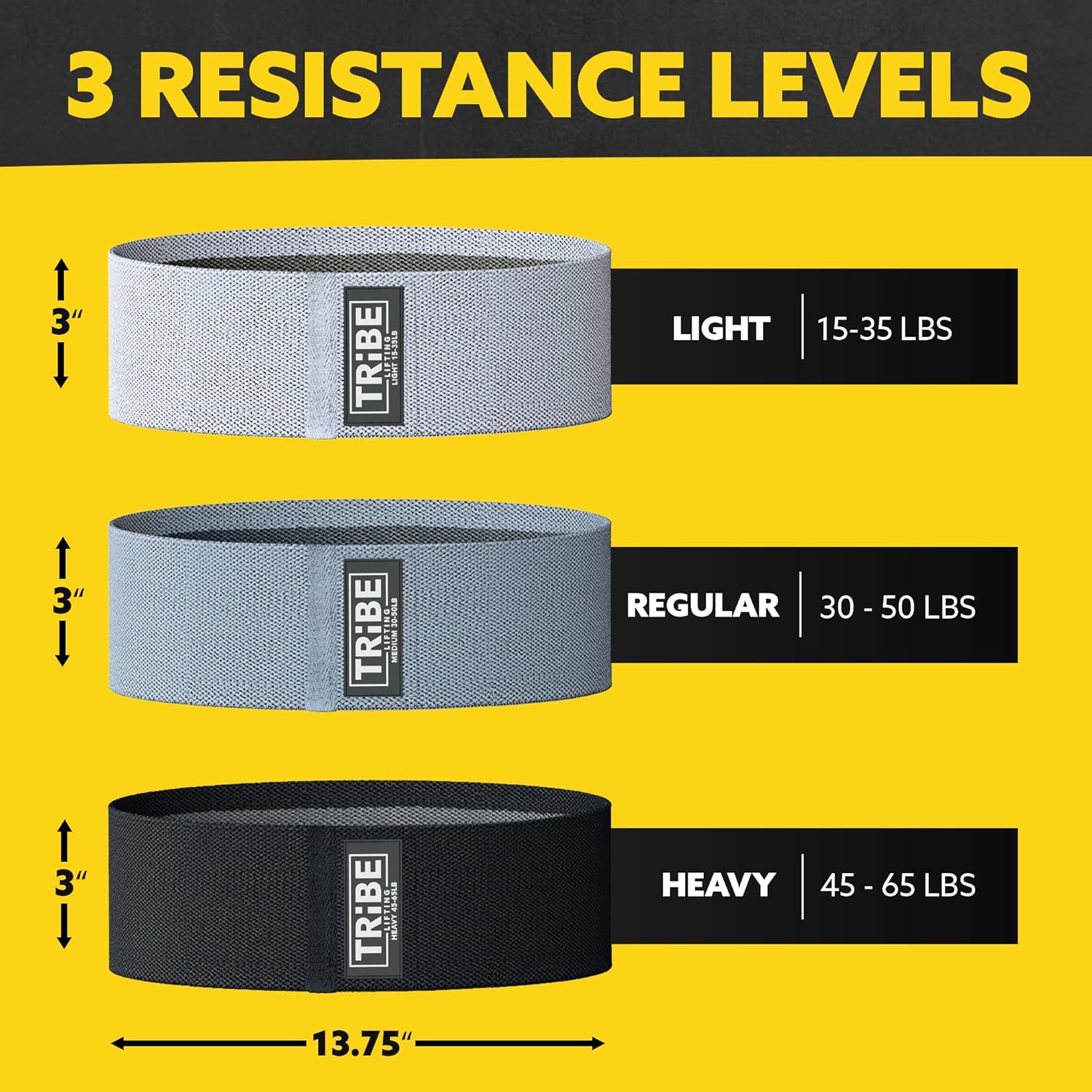 Fabric Resistance Bands for Working Out - Booty Bands for Women and Men - Exercise Bands Resistance Bands Set - Workout Bands Resistance Bands for Legs
