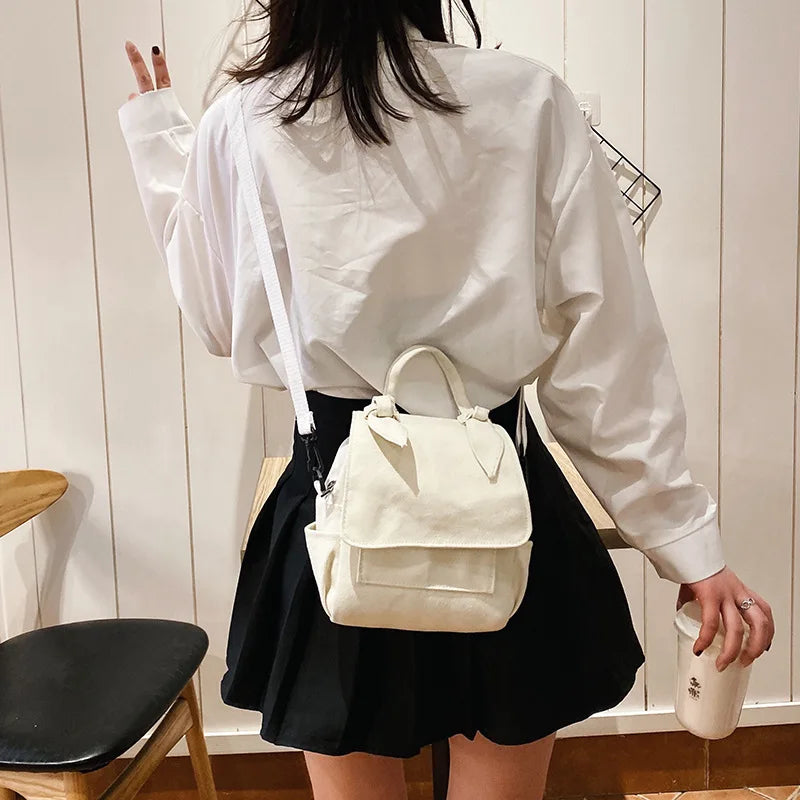 New Simple Canvas Crossbody Bag Versatile Fashion Messenger Bag Small Bags for Women Messenger Bag Shoulder Bag for Women 2020