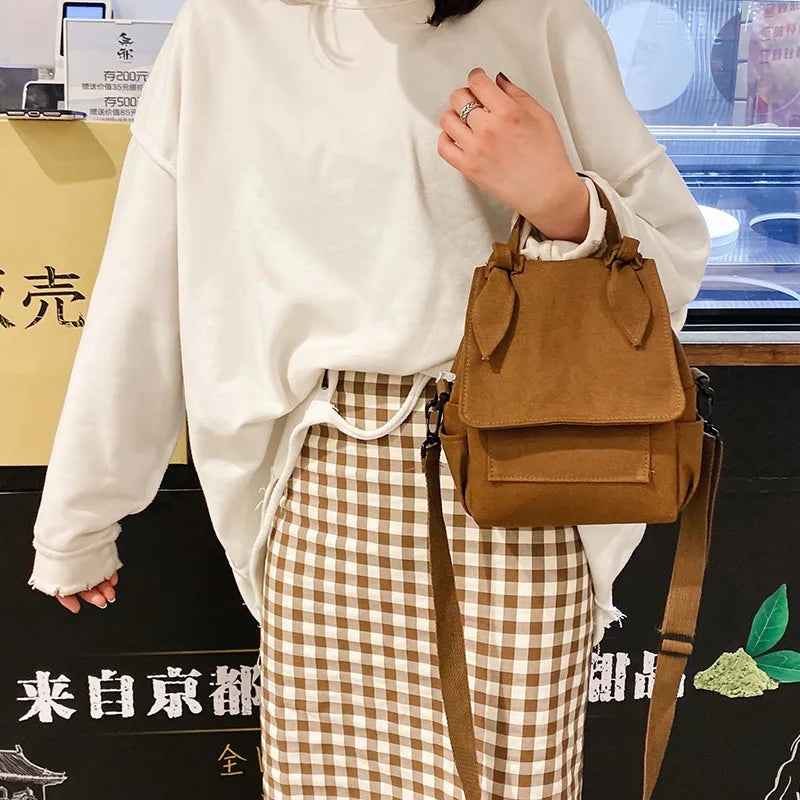 New Simple Canvas Crossbody Bag Versatile Fashion Messenger Bag Small Bags for Women Messenger Bag Shoulder Bag for Women 2020